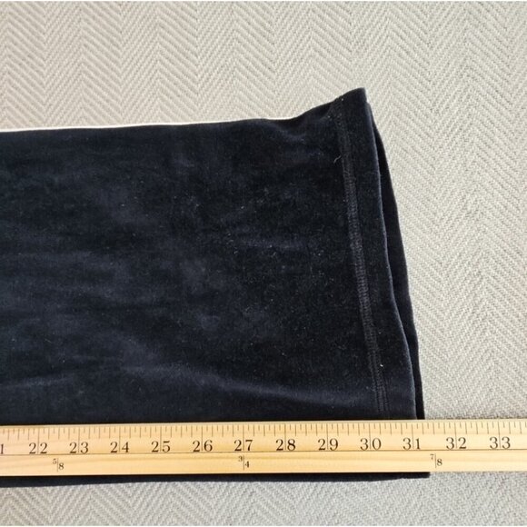 Red Zone Sleeveless Jumpsuit Women's Size M Black Velour Drawstring Wide Leg EUC - Picture 12 of 16